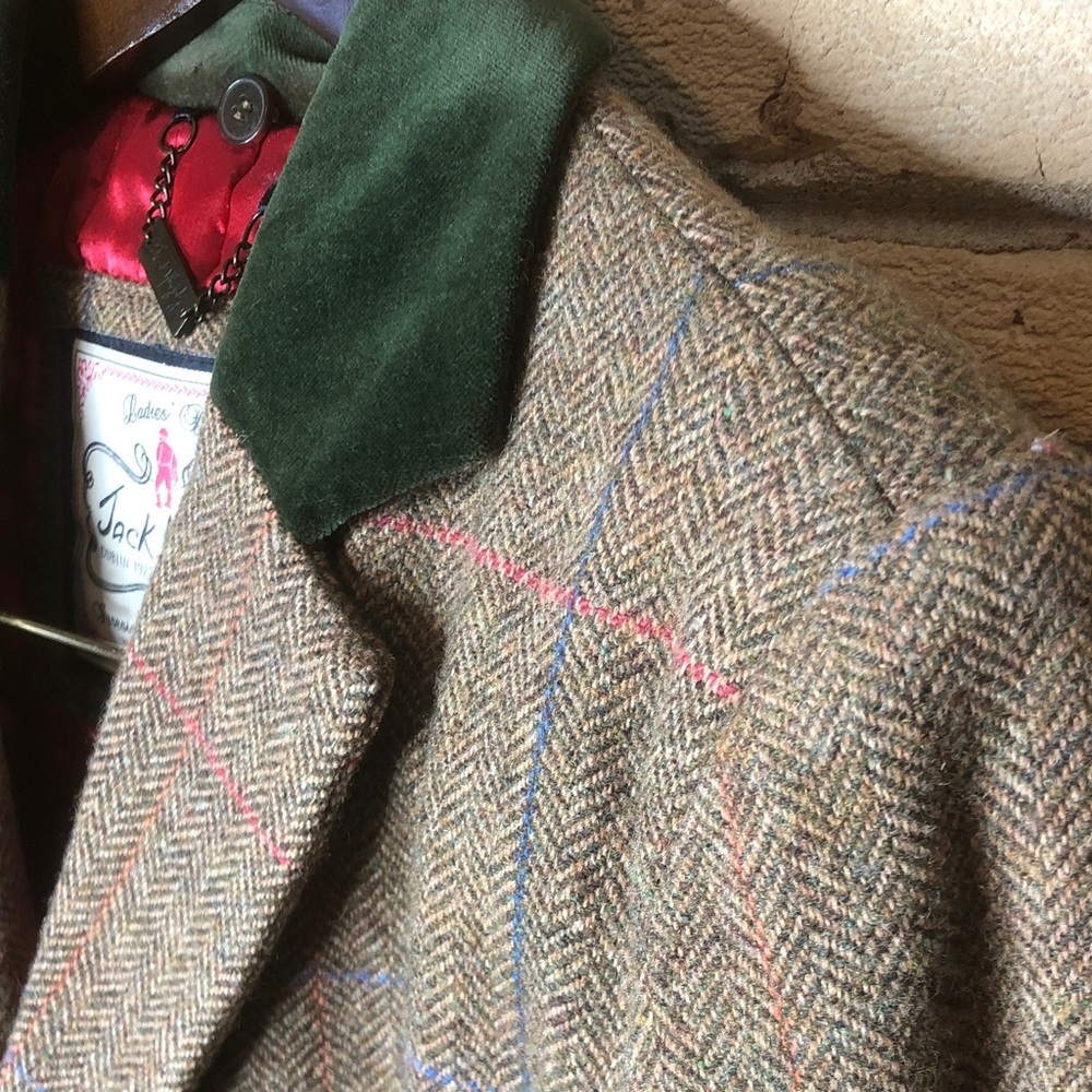 Jack Murphy Brown/Green tweed Blazer with Green Accents